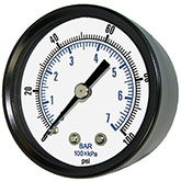 A close up of a gauge

Description automatically generated