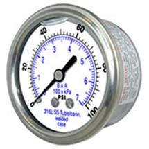 A close up of a gauge

Description automatically generated